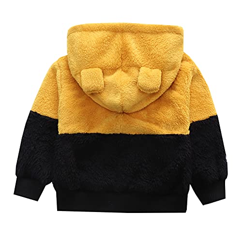 Bear Ears Shape Fleece Warm Hoodies Clothes Toddler Pull on Light Jacket Sweatshirt Outwear for Baby Boys Girls Top2
