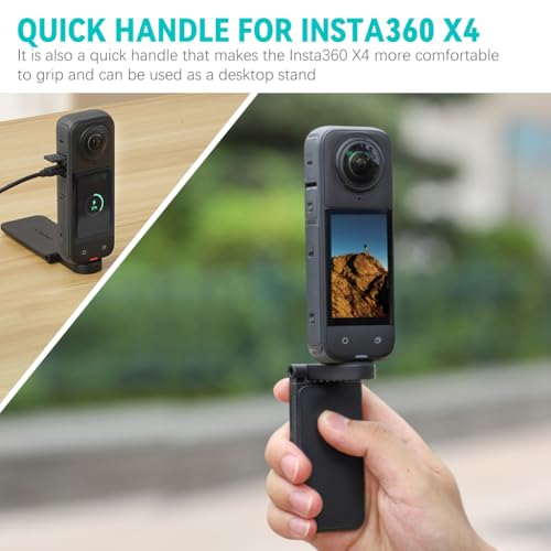Image of ZORBES Magnetic Mount Stand Compatible for Insta360 X5 X4, Magnet Steering Holder Bracket with 1 /4 Screw for Insta 360 Action Camera, Stand Base for Insta360 X5 /X4 /X3 /GO 3 /GO 2 / DJI Pocket 3