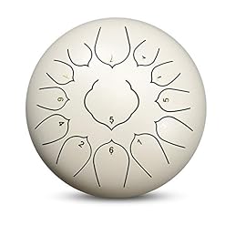 OFAY Tambour De Langue en Acier De 12 Pouces Noir 13 Notes, Tambour Suspendu avec Sac De Tambour Rembourré Et Couple De… - Les Beatles, Paul McCartney, John Lennon, RIngo Starr, George Harrison