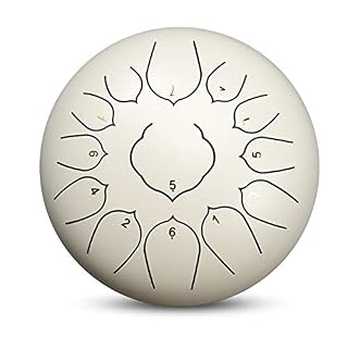 OFAY Tambour De Langue en Acier De 12 Pouces Noir 13 Notes, Tambour Suspendu avec Sac De Tambour Rembourré Et Couple De… - Les Beatles, Paul McCartney, John Lennon, RIngo Starr, George Harrison