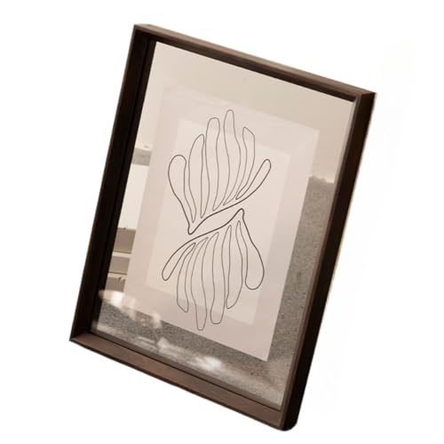 MCSWSEE 木製両面フォトフレーム 両面透明アクリルデザイン 縦横兼用 写真立て | 両面アクリルガラスフレームでアート写真展示に最適 テーブルスタンドや壁掛けとして多用途 おしゃれなインテリアフォトディスプレイ ギフト対応 (20インチ [40.4×