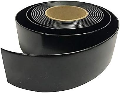 2" Wide Vinyl Strap for Patio Pool Lawn Garden Furniture 45' Roll to Make Your Own Replacement Straps -Plus 50 Free Fasteners! (221 Black)