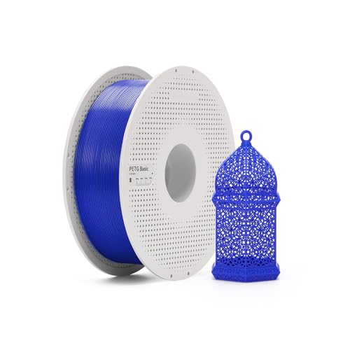 Bambu Lab PETG Basic 3D Printer Filament, 300mm/s High Speed, Easy Print, Smooth Finish, Outdoor Durable, 1.75mm 1kg Ref