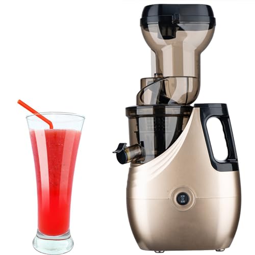 Extractor de Jugos Lento de 43 Rpm - Exprimidor Automático Masticador, Potente Extractor de Frutas...