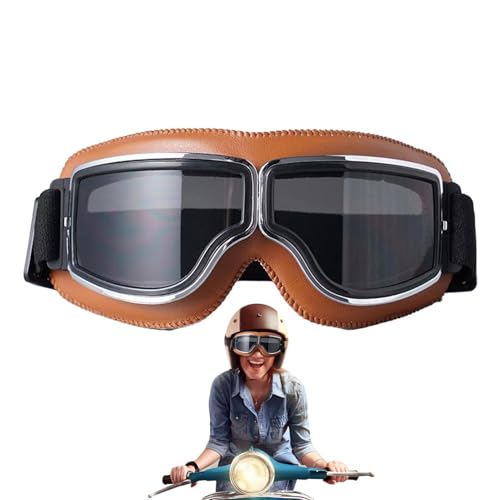 Vestibilità regolabile: questi occhiali da moto sono dotati di pelle di alta qualità e morbida imbottitura in spugna che si adatta perfettamente al viso, bloccando efficacemente polvere e vento. Il cinturino regolabile con rivestimento in seta nera liscia offre una vestibilità sicura e un aspetto elegante.