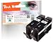 Produktbild Peach Doppelpack Tintenpatronen schwarz kompatibel zu HP No. 364XL, CN684EE