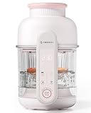 AMZCHEF Robot Cuiseur Mixeur 6 en 1 pour bébéavec panier vapeur – Préparateur repas bébé 350 ml, mixeur & cuiseur vapeur avec sélection d’âge, programmes minutés, compatible lave vaisselle, sans BPA