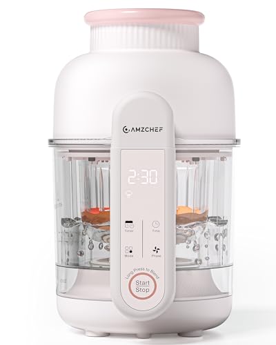 Imagen de AMZCHEF Robot de cocina para bebé 6-en-1 Vaporera & Licuadora