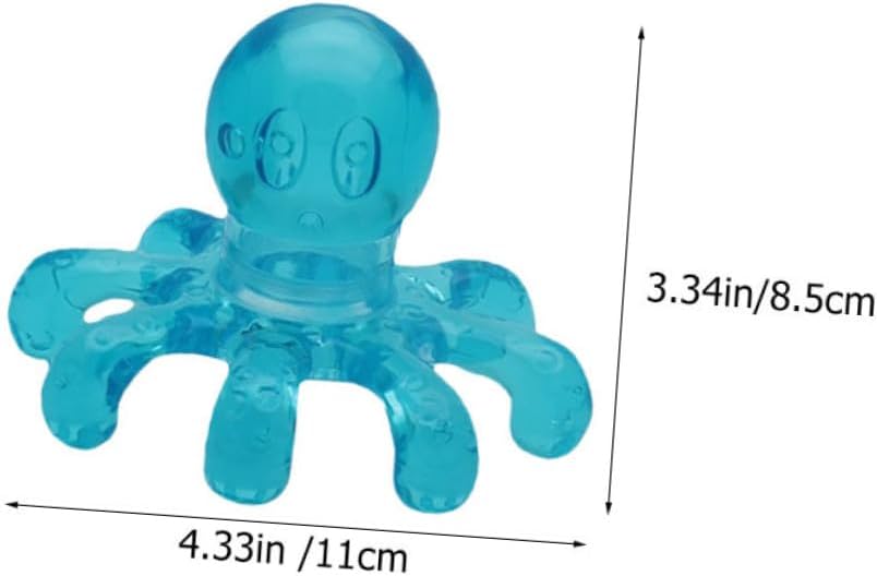 4Pcs Professional Head Scratcher Portable Scalp Massager for Stress Relief and Itch Soothing Plastic Octopus Design for Relaxation and Hair Shine Gift for Family and Friends