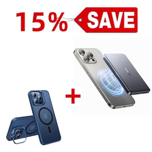 TORRAS Magnetic Case & Magnetic MiniMag Power Bank, 10,000mAh - Buy Together to Save 15%