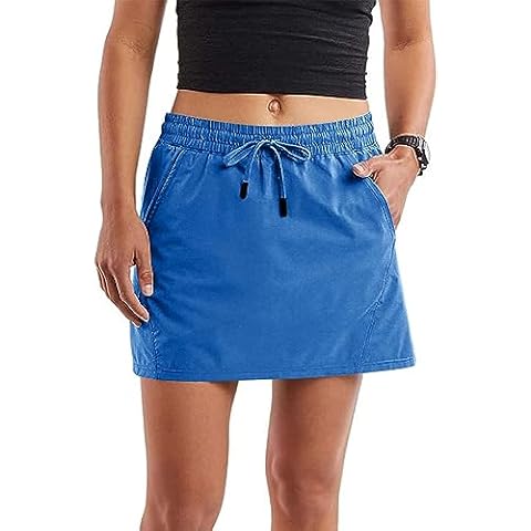 Aurgelmir Women Casual Hiking Outdoor Golf Skirts Stretch Running Quick Dry Athletic Skirts with Pockets Blue Cover