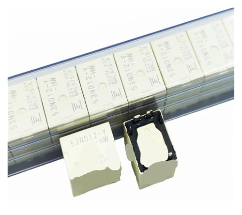 Relais 12 V 6 broches 53ND12-Y-HW par lot de 2 pour circuit imprimé