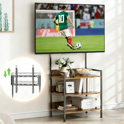Reviews de Mesas y soportes para TV los mejores 10. 48 GILLAS Mueble para TV con Soporte, Mesa para TV de 3 Niveles para Televisores de 35 a 80 Pulgadas, Soporte de TV Moderno con Estantes de Almacenamiento Abiertos para Sala de Estar,...