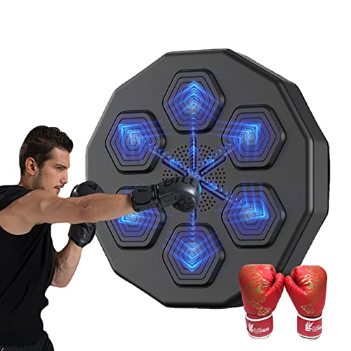 NEWDEZHI Máquina de boxe de música inteligente, máquina de boxe montada na parede, saco de pancada e