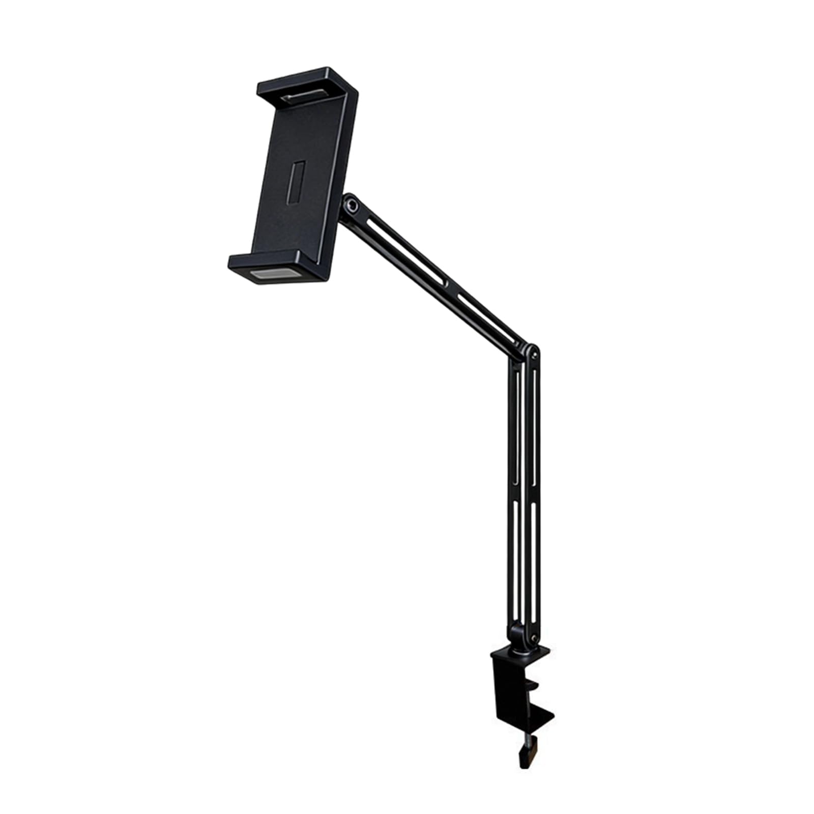 Soporte flexible de metal para tabletas de escritorio para pantallas de 4.7 a 13 pulgadas, rótula y abrazadera de teléfono fuerte de aluminio