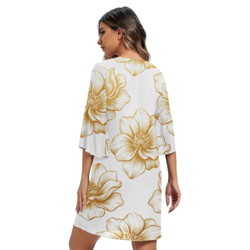 Robe d'été évasée légère pour masquer les rondeurs chic - 2
