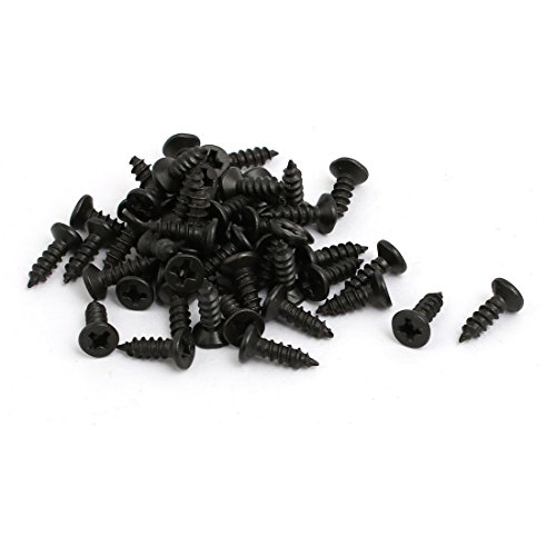 Image of uxcell Frame Turn Button, 1 inch Bow Shape Metal with Screws for Hanging Pictures, Photos, Drawings and Posters, Black, 50 Pcs