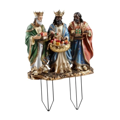 F Fityle Figures bibliques Jardin Plant Plante Pot Decoration Lawn Ornement Religiom Art Decor for Outside Intérieur en plein air Bonsaï