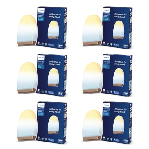 Image of Philips 12W 3 Colours in 1 Decorative Wall Light | Dawn Gold Scene Switch Wall Light for Decoration | Colour : Tunable White, Pack of 6