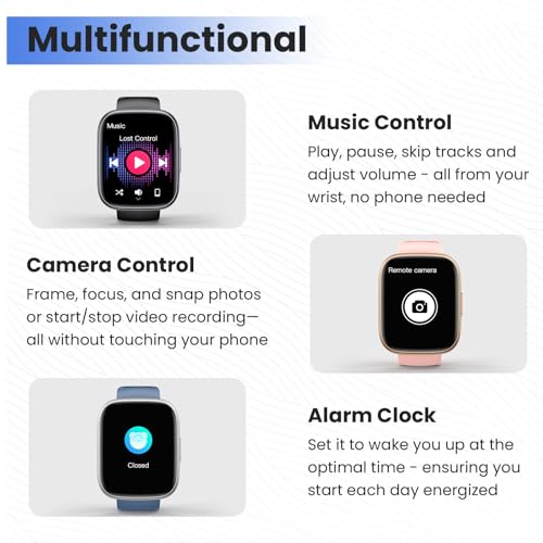 Smartwatch Uomo Donna, 1.95" Orologio Smartwatch con Chiamata Bluetooth e Risposta Vivavoce, Fitness Tracker con Contapassi/Sonno/Cardiofrequenzimetro, Impermeabile IP68, 100+ Sports Smart Watch Blu