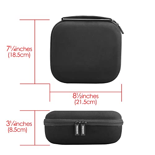 Linkidea Headphones Carrying Case Compatible With Sennheiser Hd598 Cs, Hd650, Hd600, Hd558, Hd280 Case, Protective Hard Shell Travel Bag With Cable, Charger Storage (Black) #TOP4