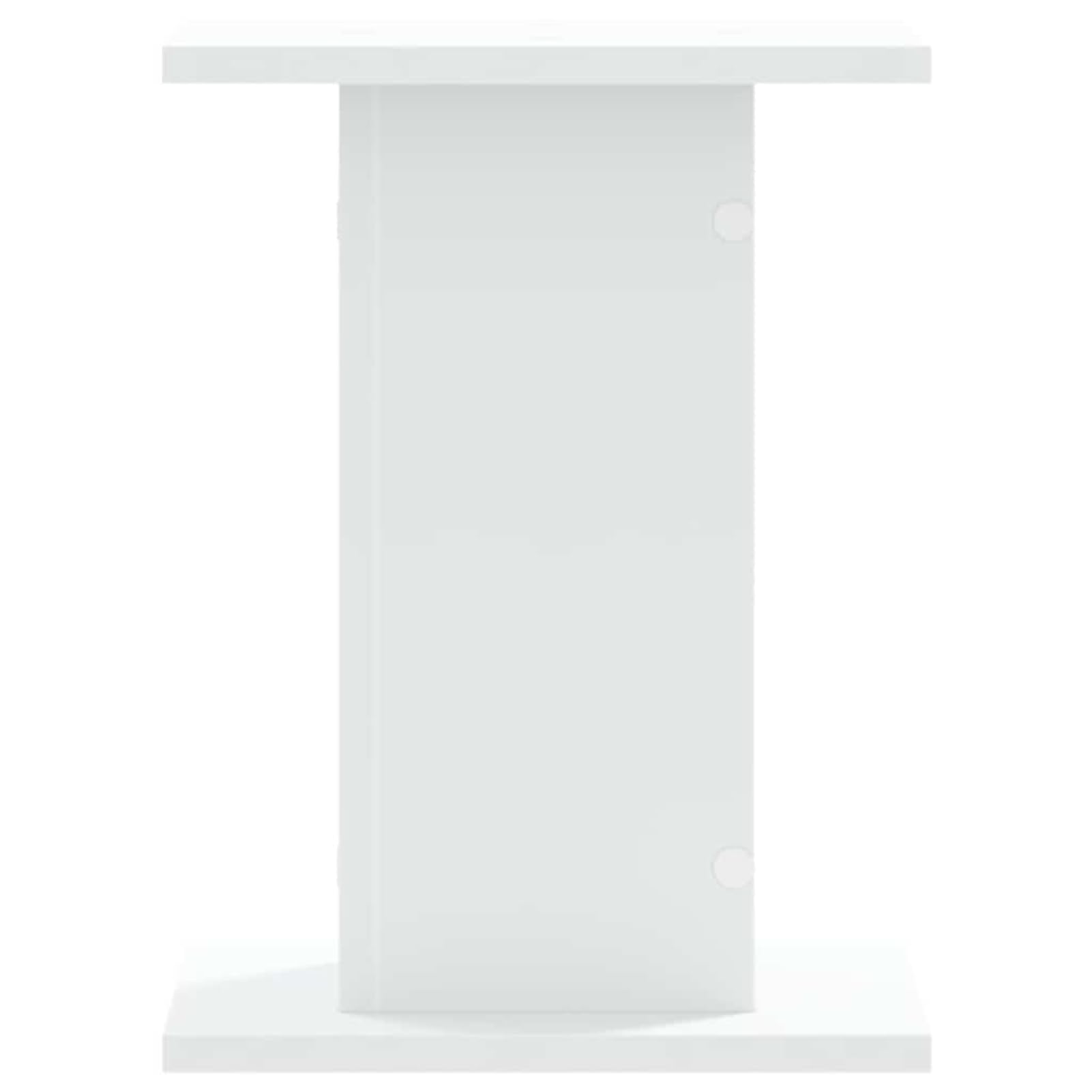 Gecheer Supporti per Altoparlanti, Design Cavo con Piastra Superiore 30x30 cm e Altezza 40 cm in Legno Multistrato, Stabili e Antivibrazione per Sistema Audio Casa e Studio