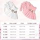 Yoolhamy Kleinkind Baby Mädchen Kleid und Strickjacke Set Langarm Baumwolle Prinzessin Tutu Kleider mit Outfits Mantel