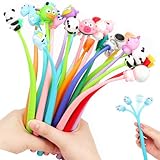 32 Piezas Bolígrafos Divertidos Bolígrafo Kawaii Silicona Animales para Detalles Cumpleaños Niños Premios Escolares
