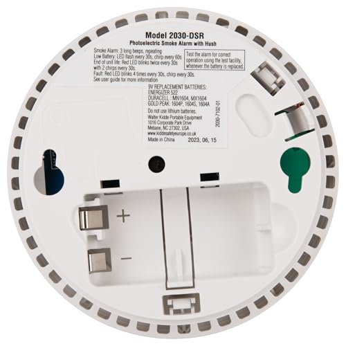 Twin Pack - Kidde 2030-DSR Battery Powered Optical Smoke Alarms for Home | 9V Replaceable Battery (Included) | 10 Year Sensor Life and Fully Certified - Image 7