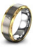 Zealot Jewelry Gift for Beauty Guru Nail Polish Bottle Ring Silver Gold Tungsten Engagement Wine...