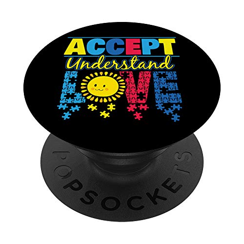 Autismo Conciencia Regalos Mamás Maestros Aspergers Amor PopSockets PopGrip Intercambiable