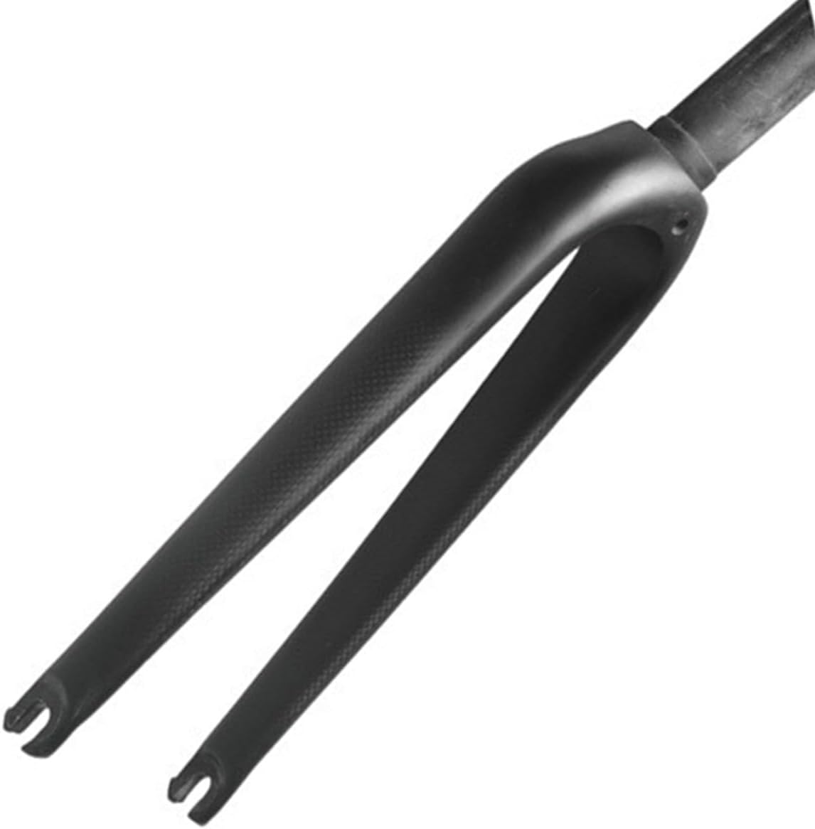 Carbon Fiber BMX Front Fork Folding Bicycle 14/16/18/20" Rigid Forks C Brake 1-1/8" Threadless Straight Tube 9X100mm QR Ultralight (Color : Black-Glossy, Size : 20")