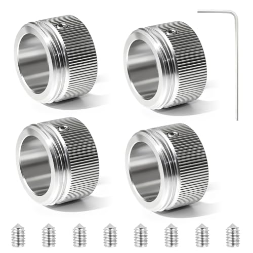 4 adattatori per termosifoni, M30 × 1,5, valvola termostatica, diametro interno 22 mm, accessorio per radiatore in acciaio inox 304, con chiave esagonale per RA/Rav/Ravl