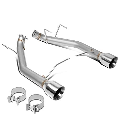 DNA MOTORING CBE-MU-FM11-37L Stainless Steel Cat Back Exhaust System [Compatible with 11-14 Ford Mustang 3.7L V6]