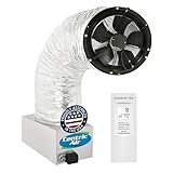 Centric Air 4.0(R5) Ultra Quiet & Energy Saving Whole House Fan | R-5 Insulated Damper | 2-Speed Remote with Timer & Temperature Control | 1-Story Homes to 3000 sqft & 2-Story Homes to 4400 sqft