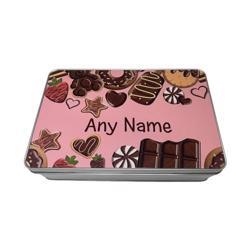 Lunar Shadow Personalised Goodies Pink Storage Gift Tin