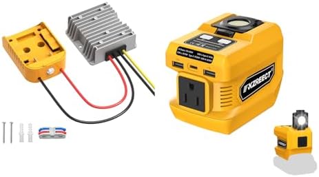 Kzreect 20V to 12V Upgraded Adapter + 220W Power Inverter