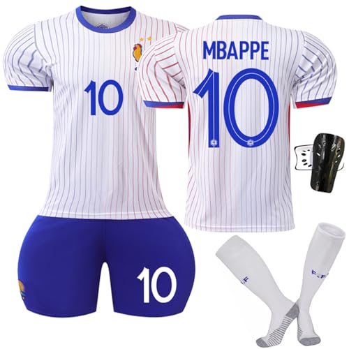 França Griezmann Giroud Mbappé-Conjunto de futebol para crianças e adolescentes,meias e caneleiras d