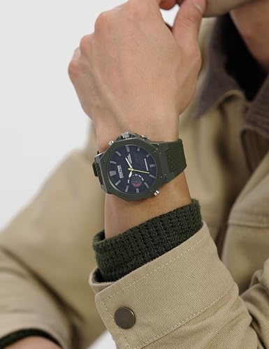 Image of Kenneth Cole Reaction ANA-DIGI Green Dial Men's Watch - KRWGP0069104
