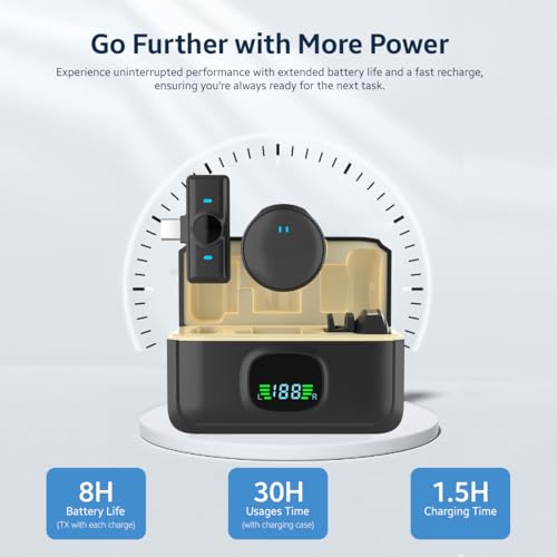 Image of String Swing Wireless Microphone with Noise Cancellation, Collar Mic for iPhone & Android | 360 Voice Pickup | Wireless Mic for YouTube, Vlogging & Video Recording