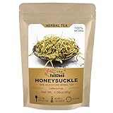 FullChea - 100% Pure Natural Dried Honeysuckle - Jin Yin Hua Honeysuckle Tea - Premium Flower Herbal Tea - 1.58oz/45g