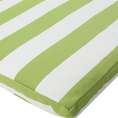 Christopher Knight Home Salem Outdoor Water Resistant Chaise Lounge Cushions, 2-Pcs Set, Green And White Stripe #TOP6