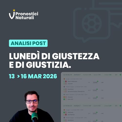 Luned&igrave; di giustezza e di giustizia.