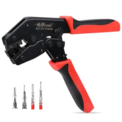 JRready ACT-SY-JRN009S Micro-Fit 3.0 Molex Crimper with Locator Ratcheting Mechanism One-Step Crimp 20-24AWG Terminal 43031 43030 Series Pins and Sockets Hand Tool Standard Molex Connector 3.0mm Pitch