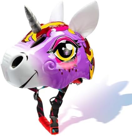Unicorn Toddler and Kids Bike Helmet Adjustable and Multi-Sport for Child Boys and Girls.for Bicycle Skateboard Skating Scooter Helmet with Rear Light.
