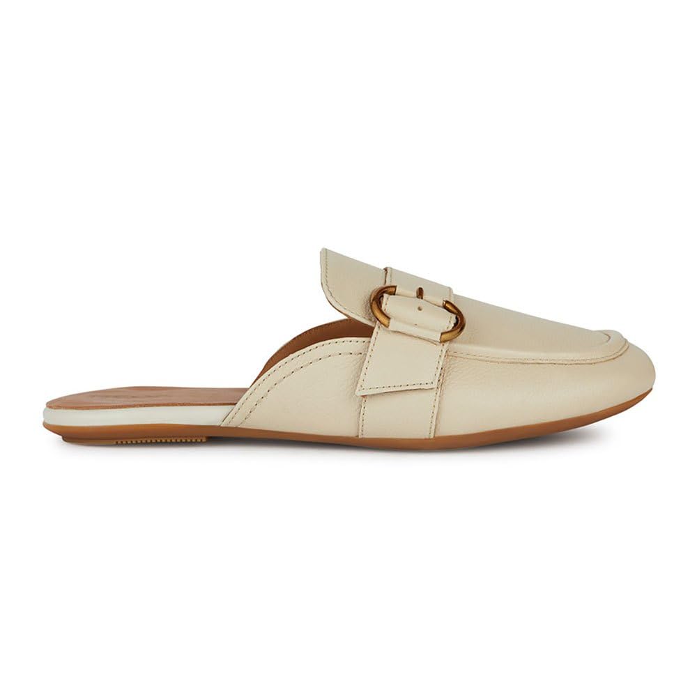 Geox Girls' D Palmaria F Loafer, Lt Sand, 6 UK