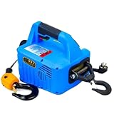 500KG Elektrischer Hebezeug Tragbarer Elektroseilzug Elektrische Drahtseilwinde 220V/110V(220v,Manual 7.6M)