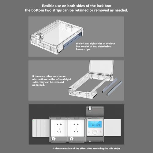 Transparent Cover, Childproof Air Conditioner Controller Protector, Central AC Splash Guard, Safety Control Shield, Home Appliance Accessory with Clear Design, Protector for Living Room - Thumbnail 7