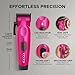Cocco Hyper Veloce Pro Clipper, Digital Gap Ambassador Graphene Taper Blade Professional Hair Clippers, High-Torque BLDC Motor, All-Metal, Cordless, Charging Station Included (Pink)