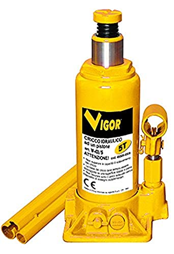 Cric hydraulique à piston unique Vigueur 4950005 pour levage auto